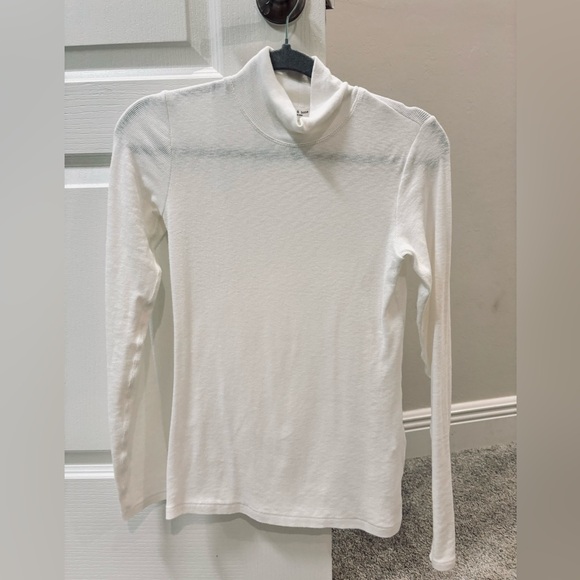 Rag & Bone “Luca” stretch-knit longsleeved turtleneck top-fresh white size XS - Picture 16 of 16